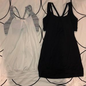 TWO Lululemon nouveau limits tank EUC Size 6